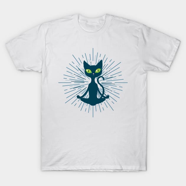 Zen Cat T-Shirt by ShawneeRuthstrom